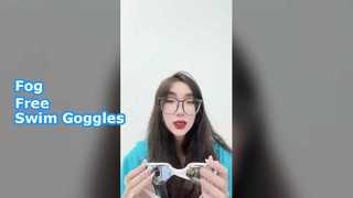 Crystal Clear Swim Goggles No Fog